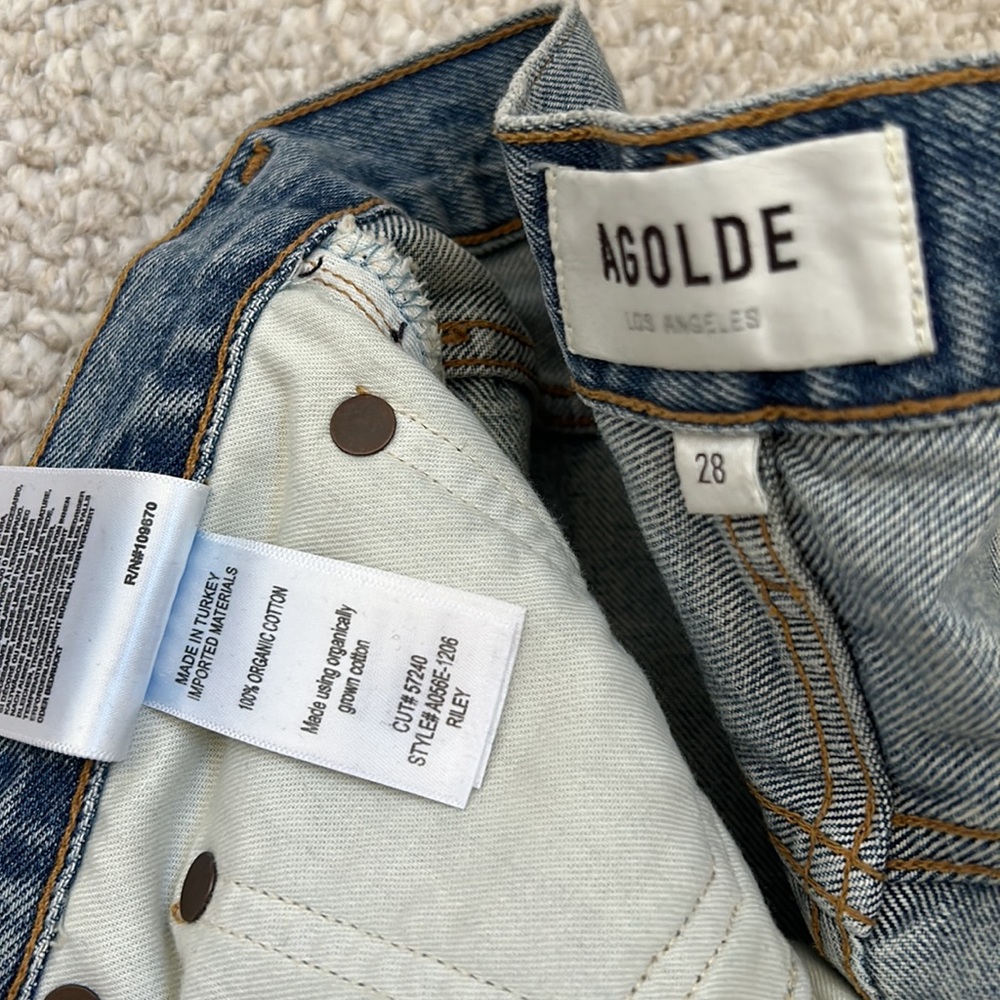 AGOLDE Riley High Rise Straight Crop Jeans - Picture 11 of 13